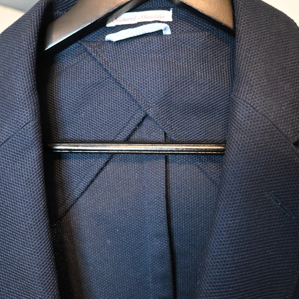 NWT: Gant Jersey Unconstructed Blazer in Evening Blue size 48 EU - Picture 3 of 13